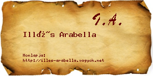 Illés Arabella névjegykártya